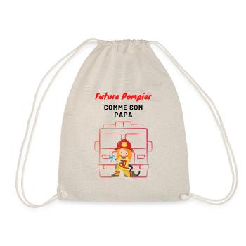 Future Pompier fille - Sac de sport léger - nature - Devant