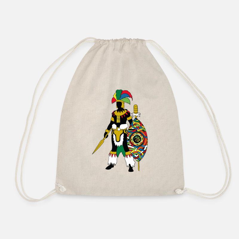 Tembé warrior - Drawstring Bag - nature