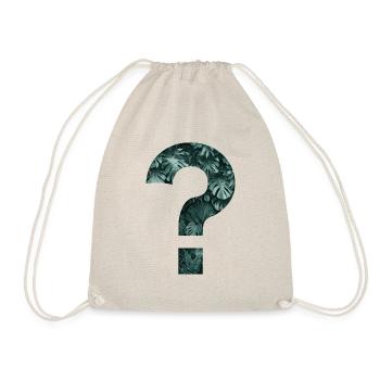 Tropics Plants Question Mark Jungle Monstera - Drawstring Bag - nature - Front