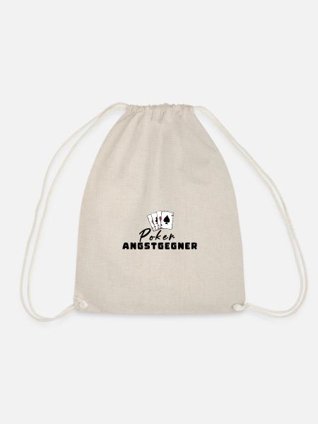 Poker Fear Opponents - Drawstring Bag - nature