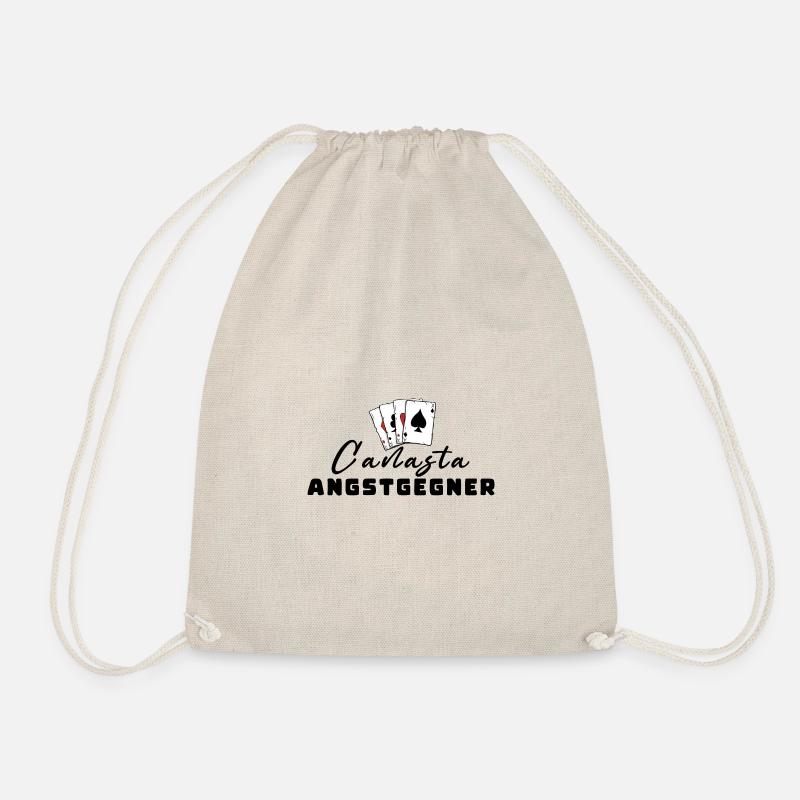 Canasta Fear Opponent - Drawstring Bag - nature