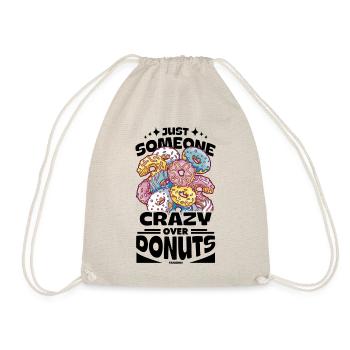 Donut Sweets Donuts Food Baker Gift - Drawstring Bag - nature - Front