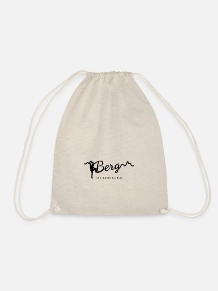 MOUNTAIN - I'LL GO UP THERE - Drawstring Bag - nature