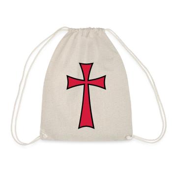03 Templer Kreuz Mittelalter 2c - Sac de sport léger - nature - Devant