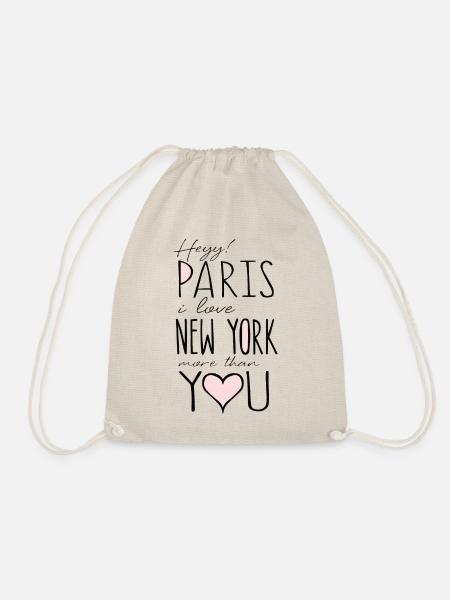 Paris - Drawstring Bag - nature