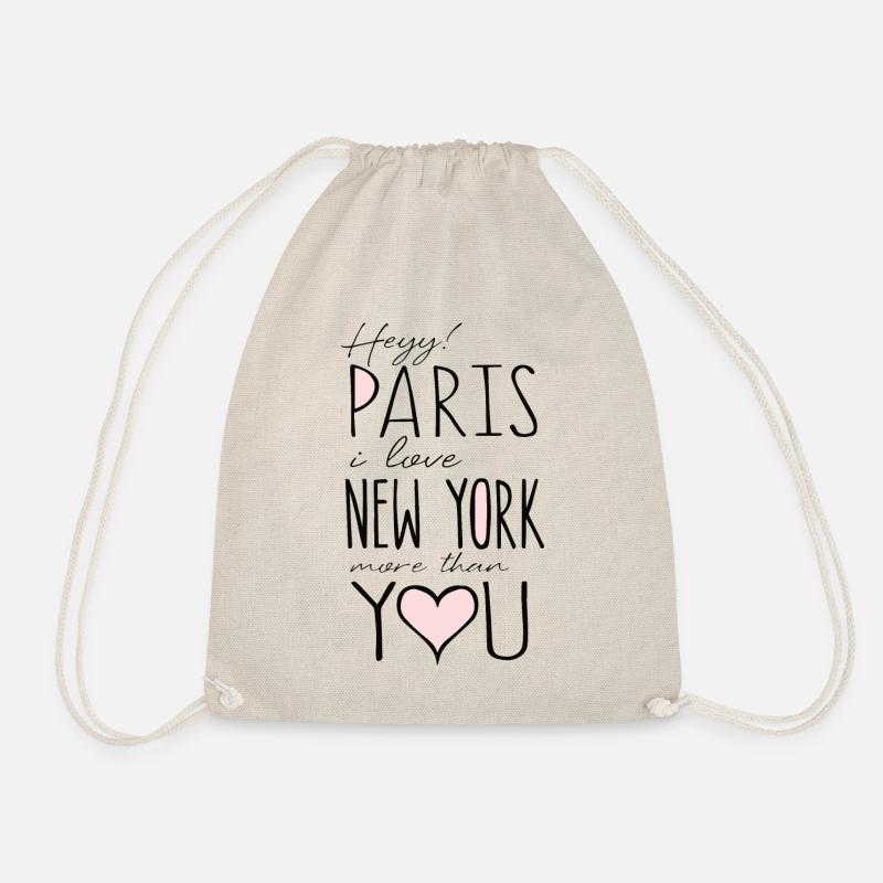 Paris - Drawstring Bag - nature