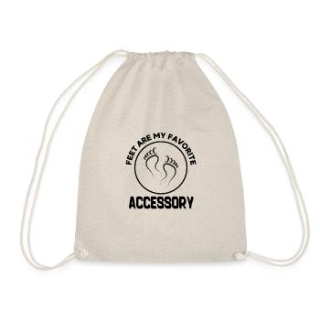 Füße sind mein liebstes Accessoire - Turnbeutel - Natur - Vorne