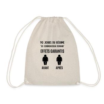 régime je commencerai demain - Sac de sport léger - nature - Devant