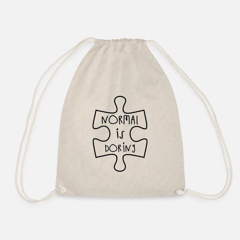Autism Puzzle Autism Awarness Day Gift - Drawstring Bag - nature