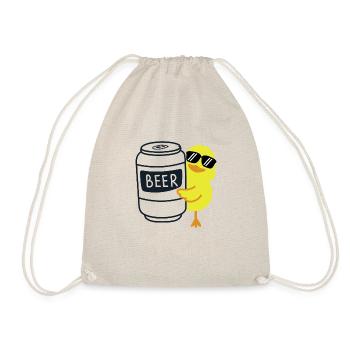 Bier beer - Turnbeutel - Natur - Vorne