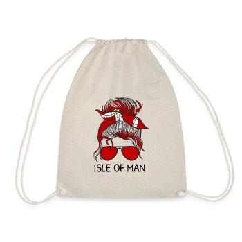 Isle of Man Flagge Triskele Flag of Isle of Man - Drawstring Bag - nature - Front