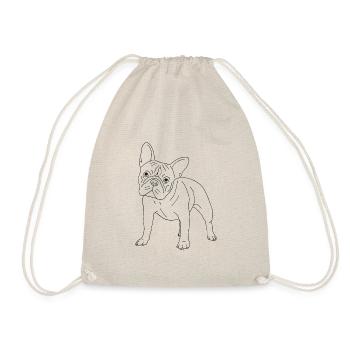 Französische Bulldogge - Turnbeutel - Natur - Vorne