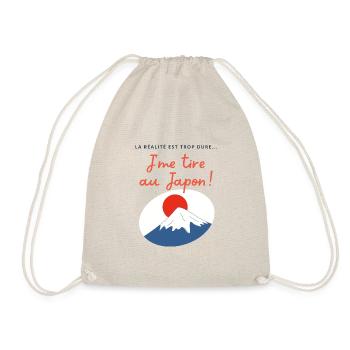 J'me tire au Japon ! - Sac de sport léger - nature - Devant
