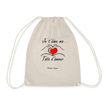 je t'aime ma tata d'amour - Sac de sport léger - nature - Devant