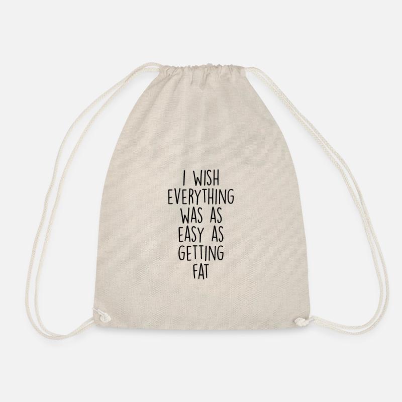 Lustiger Spruch, funny quote Everything is easy - Turnbeutel - Natur