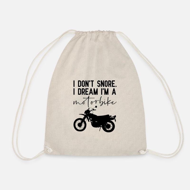 Motorcycle / motorbike funny - Drawstring Bag - nature