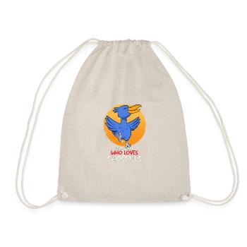 Shoebill Bird Ornithologist Forest I Gift - Drawstring Bag - nature - Front