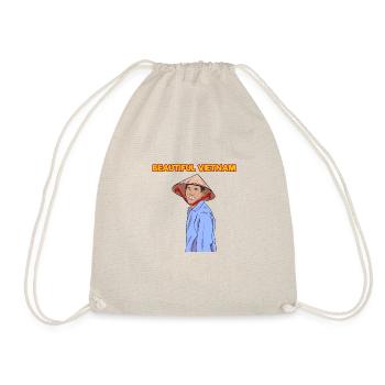 Vietnam Viet Farmers Rice Field Flag I Gift - Drawstring Bag - nature - Front