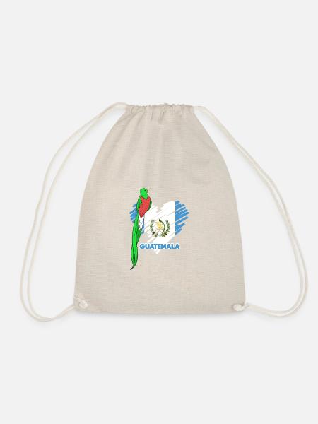 Guatemala Guatemalan Flagge DNA I Geschenk - Turnbeutel - Natur