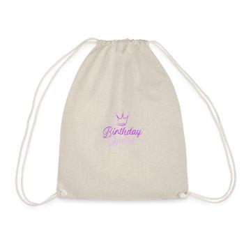 birthday queen - Drawstring Bag - nature - Front