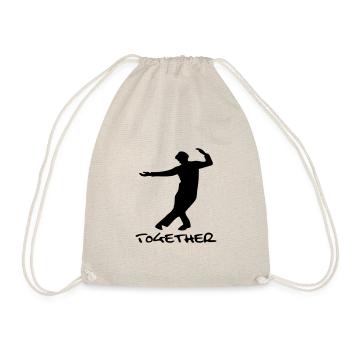 Couple de danse, danse rock’n’roll, homme; Conception de paire 2 - Sac de sport léger - nature - Devant