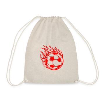 Soccer Flame Fire Symbol - Drawstring Bag - nature - Front