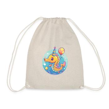 Bande dessinée d’anniversaire hippocampe - Sac de sport léger - nature - Devant
