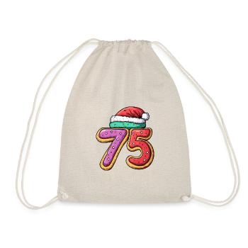 75 Number Christmas - Drawstring Bag - nature - Front