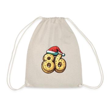 86 Number Christmas - Drawstring Bag - nature - Front