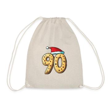 90 Numéro Noël - Sac de sport léger - nature - Devant