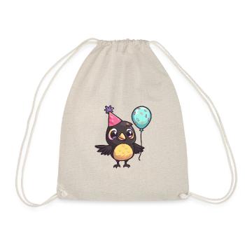 Corbeau Corbeau Anniversaire Bébé - Sac de sport léger - nature - Devant