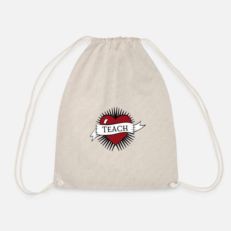 Teach heart - Turnbeutel - Natur