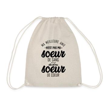 ma meilleure amie est ma soeur de coeur - Turnbeutel - Natur - Vorne
