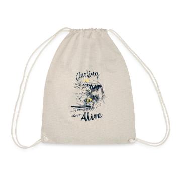 Le surf me rend vivant - Sac de sport léger - nature - Devant