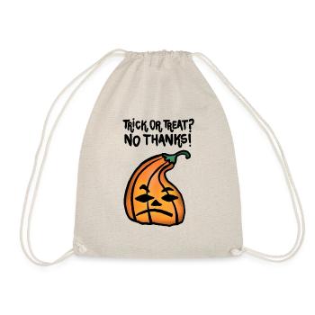 Trick or Treat? No Thanks! - Drawstring Bag - nature - Front