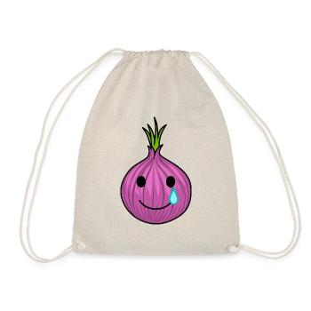 Onion pleure mais sourit Un amateur d'oignons - Sac de sport léger - nature - Devant