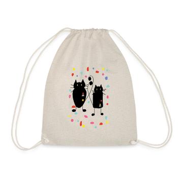 Cats - Drawstring Bag - nature - Front