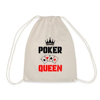 poker queen - Turnbeutel - Natur - Vorne