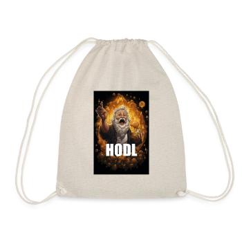 Conception de la blockchain Hodl Bitcoin Crypto - Sac de sport léger - nature - Devant