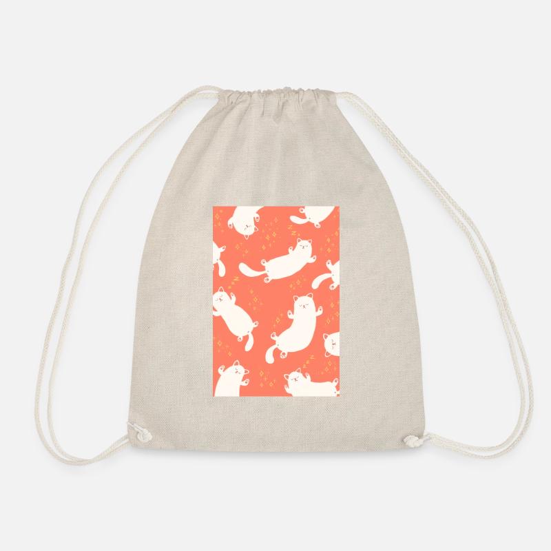 Cute Sleeping Cats - Drawstring Bag - nature