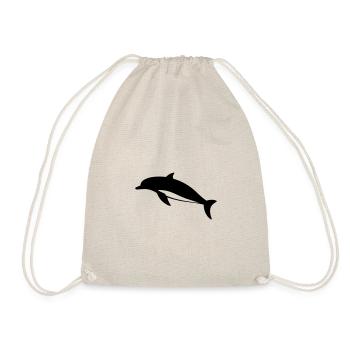 Dolphin - Drawstring Bag - nature - Front