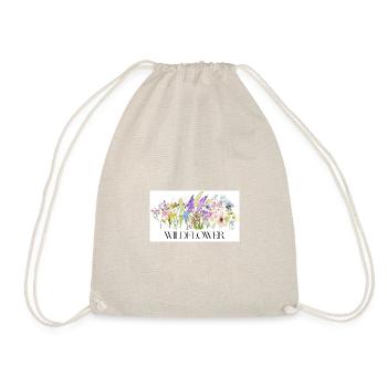 Flower Meadow Watercolor Design - Drawstring Bag - nature - Front