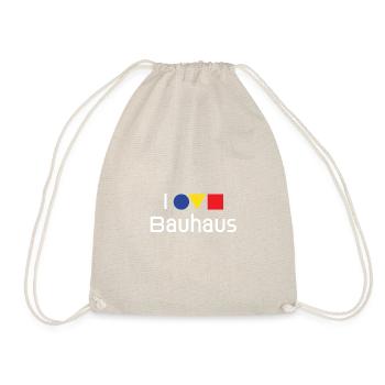 I love Bauhaus - 100 Jahre Bauhaus, Weimar - Turnbeutel - Natur - Vorne