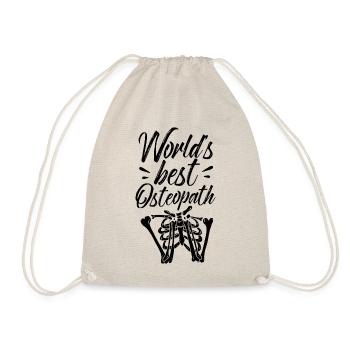 World's best osteopath osteopaths osteopathprofession - Drawstring Bag - nature - Front
