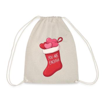  Anime Christmas Stocking You Are Enough - Turnbeutel - Natur - Vorne