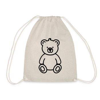 Teddybär - Turnbeutel - Natur - Vorne