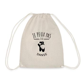 je peux pas j’ai danse classique humour danseuse - Sac de sport léger - nature - Devant
