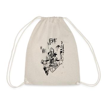 Japan sketch - Drawstring Bag - nature - Front