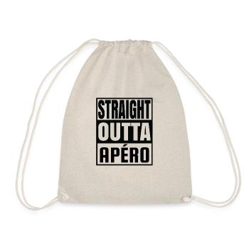 straight outta apéro - Sac de sport léger - nature - Devant