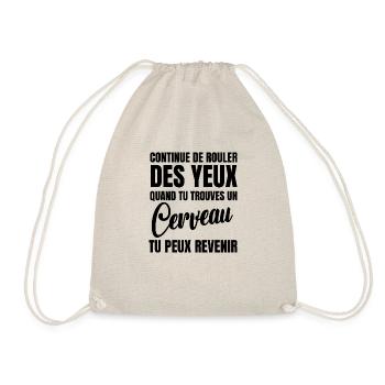 continue de rouler des yeux - Sac de sport léger - nature - Devant